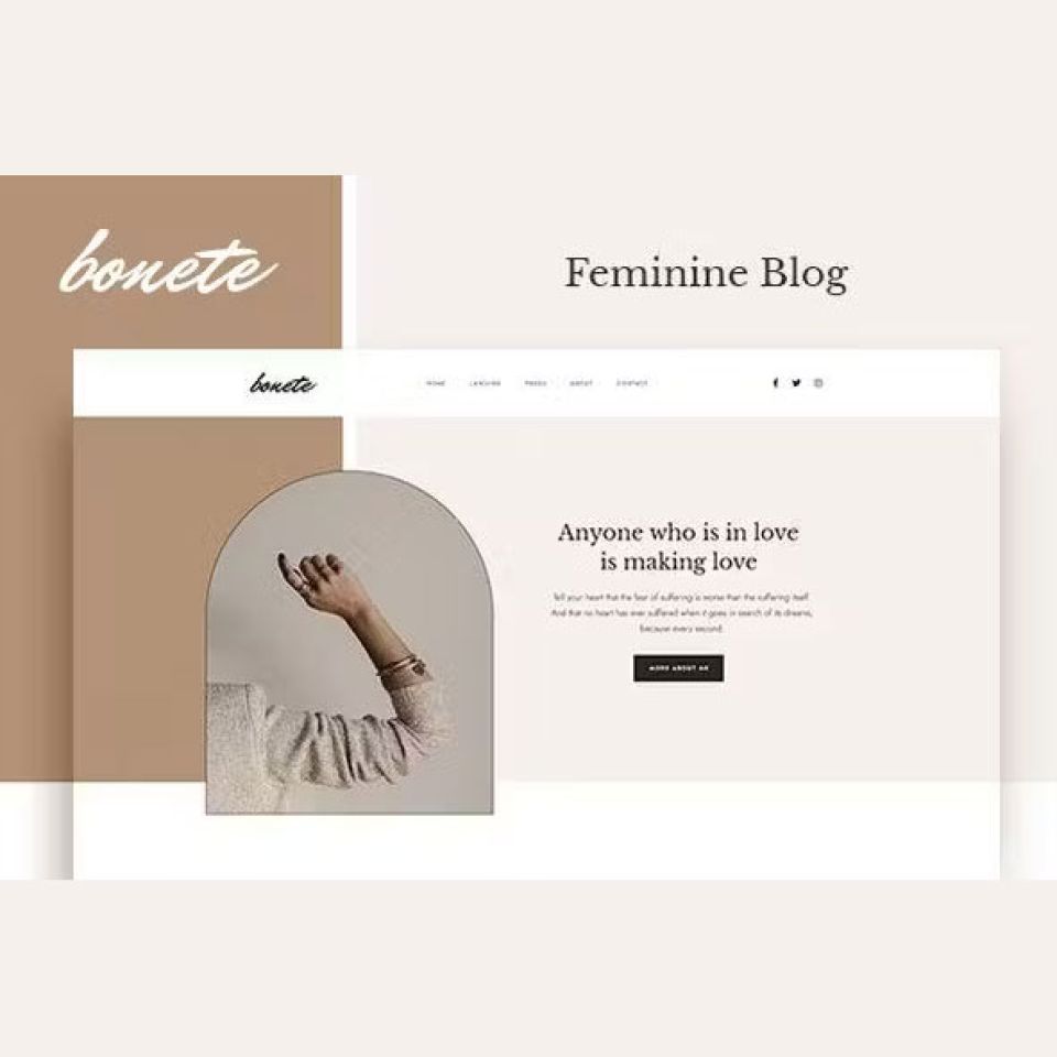 WordPress template ThemeForest Bonete