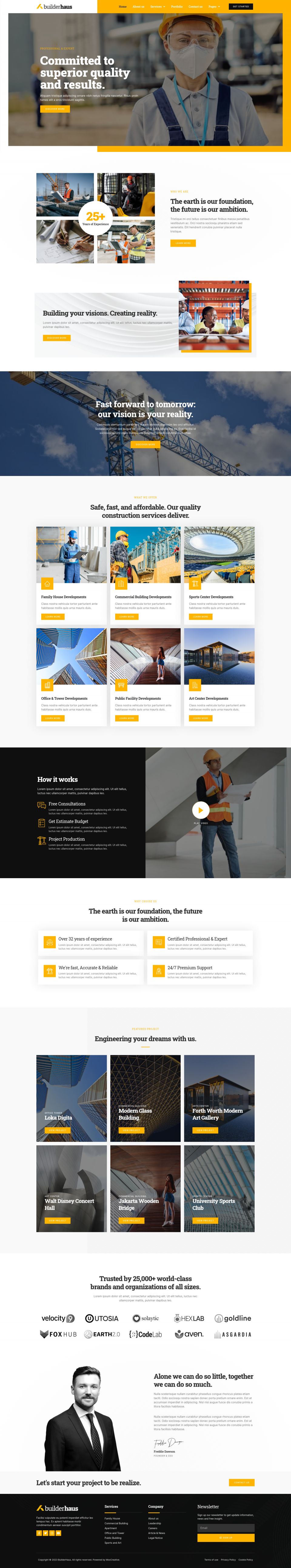 WordPress template ThemeForest BuilderHaus