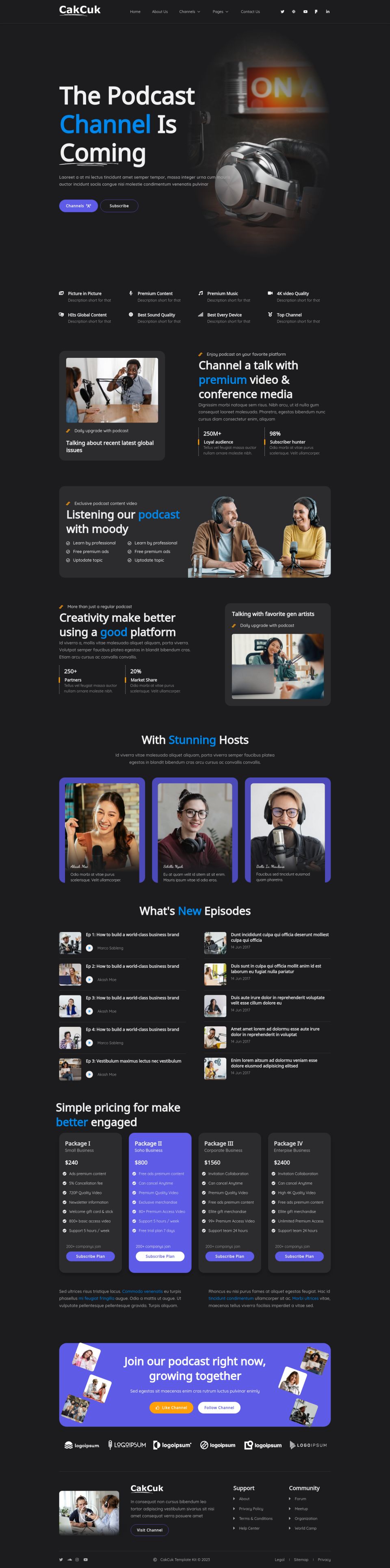 WordPress template ThemeForest CakCuk