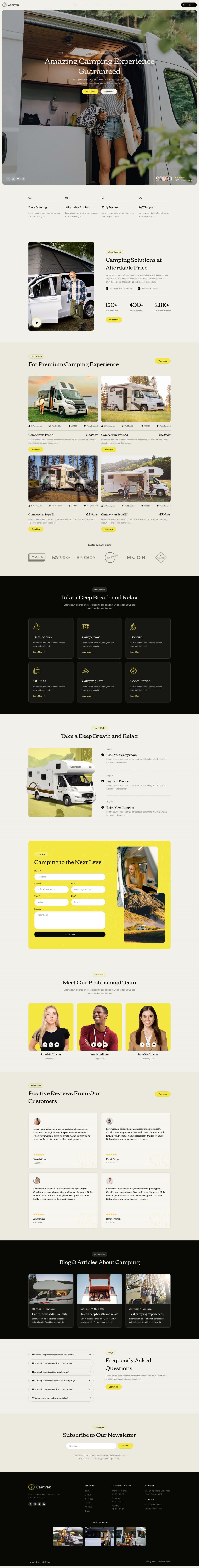 WordPress template ThemeForest Camvan