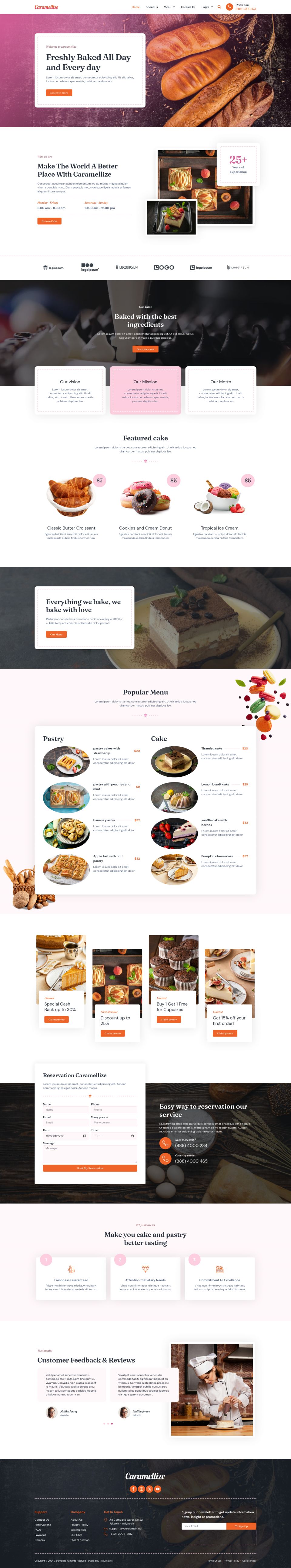 WordPress template ThemeForest Caramellize