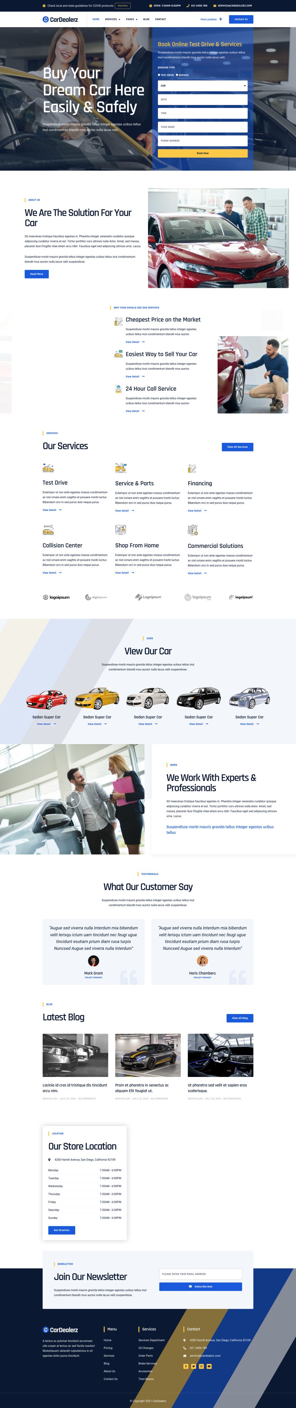 WordPress template ThemeForest CarDealerz