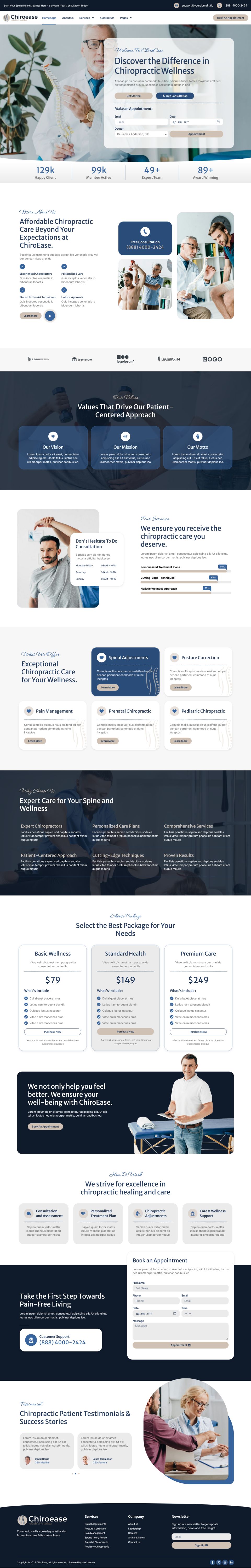 WordPress template ThemeForest ChiroEase