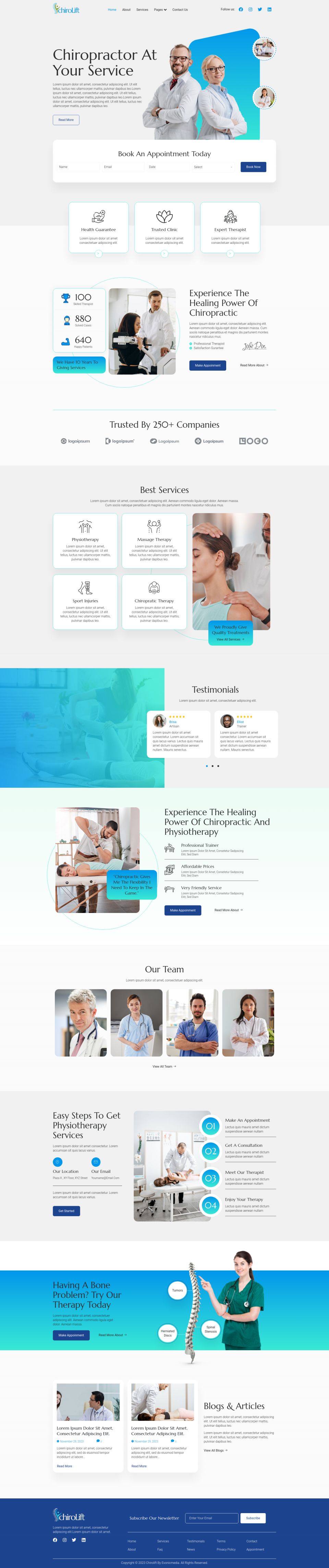 WordPress template ThemeForest Chirolift