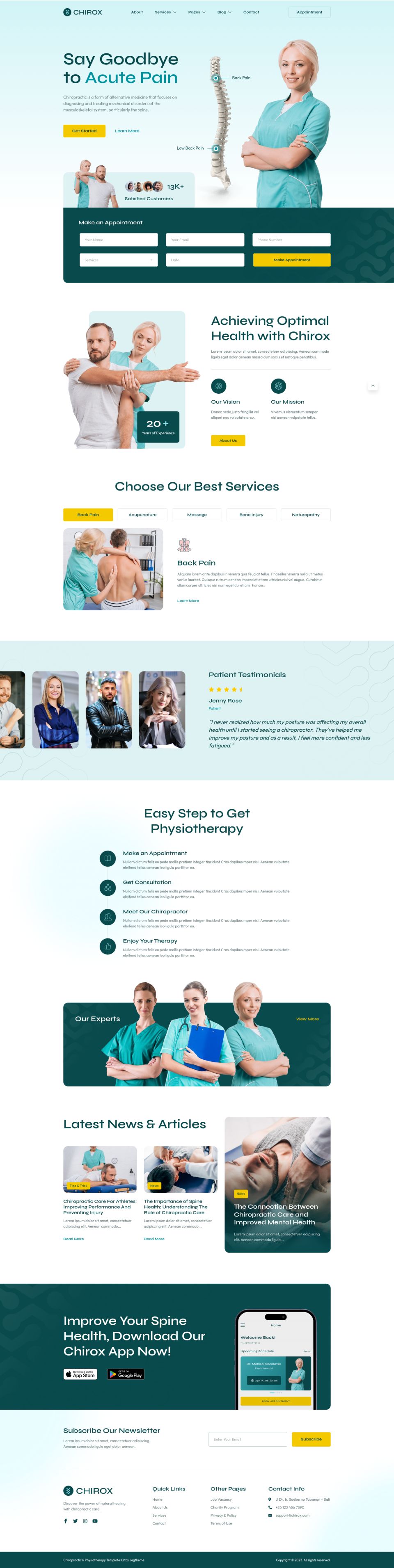 WordPress template ThemeForest Chirox