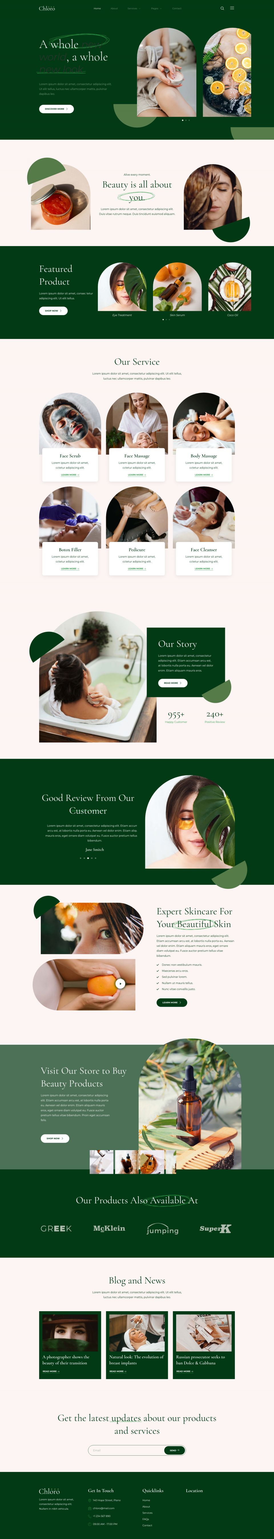 WordPress template ThemeForest Chloro