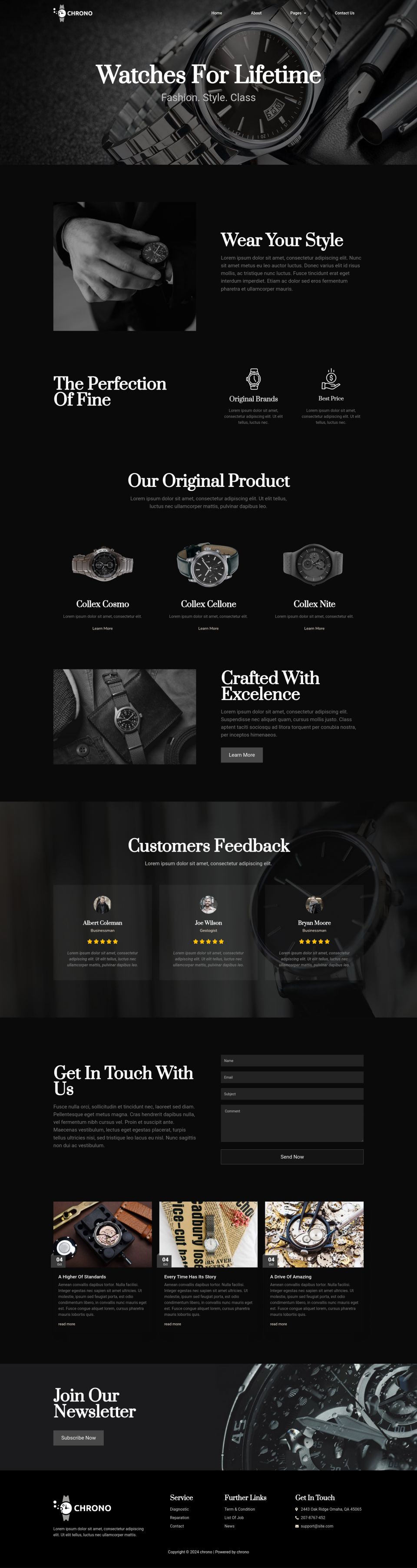 WordPress template ThemeForest Chrono