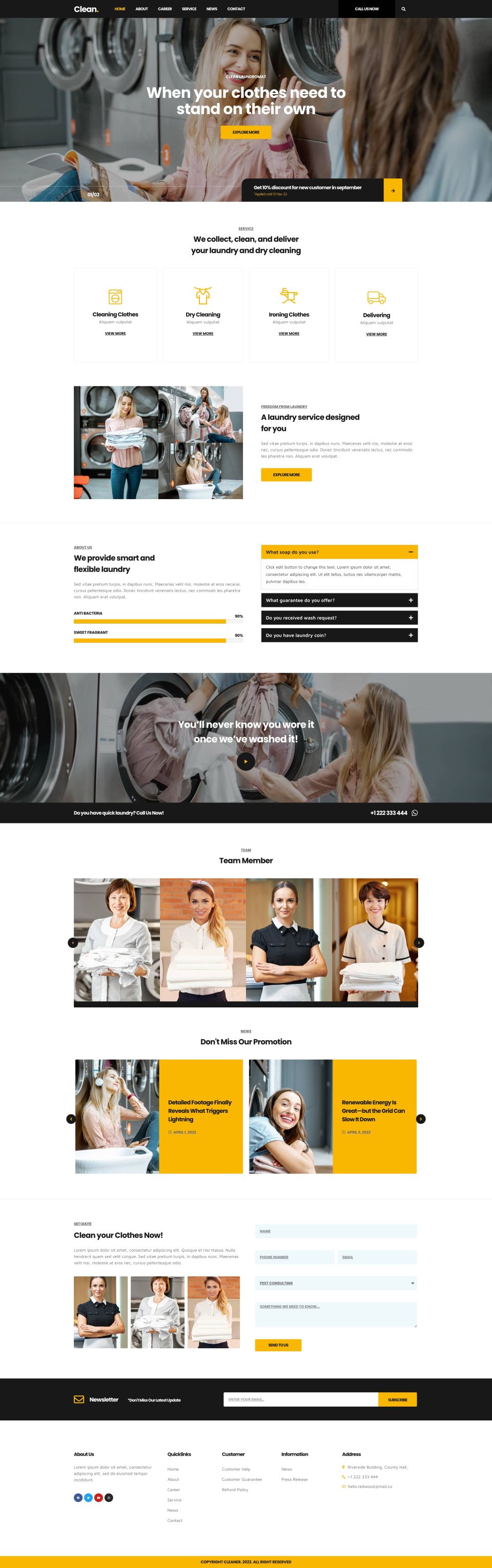 WordPress template ThemeForest Cleaner