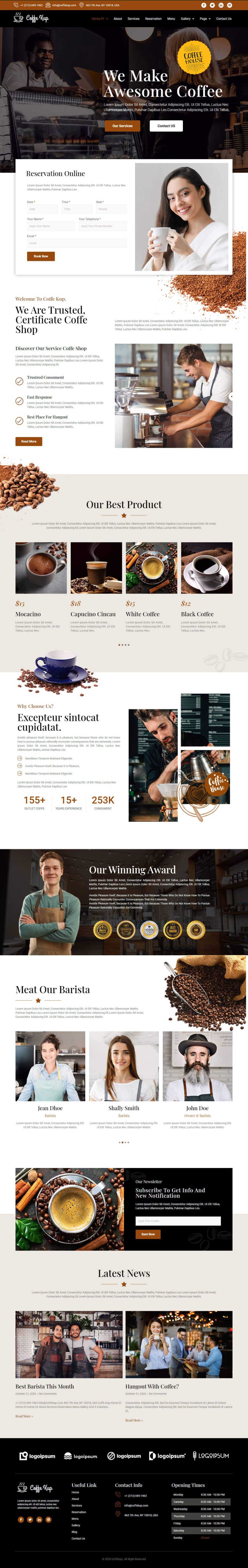 WordPress template ThemeForest CoffeeKup