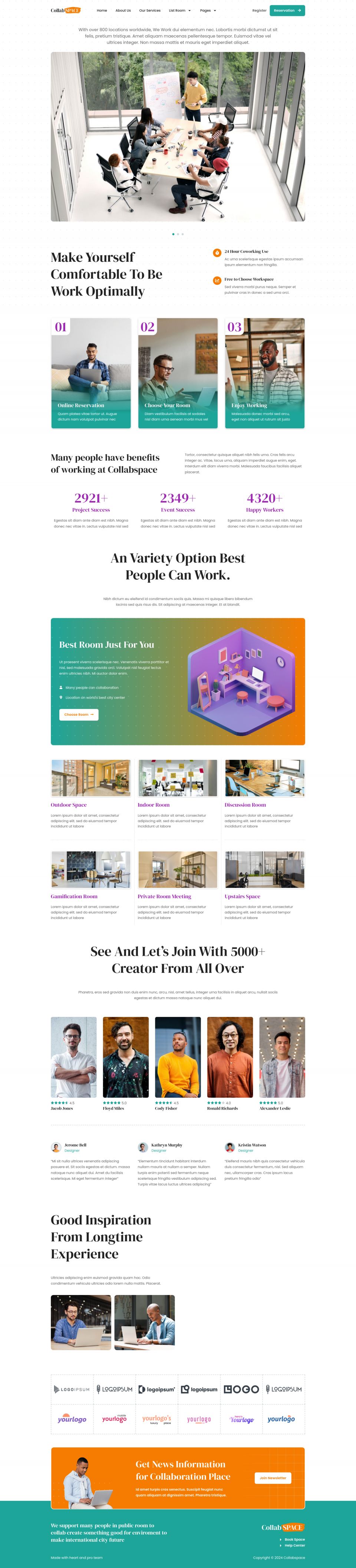 WordPress template ThemeForest Collabspace