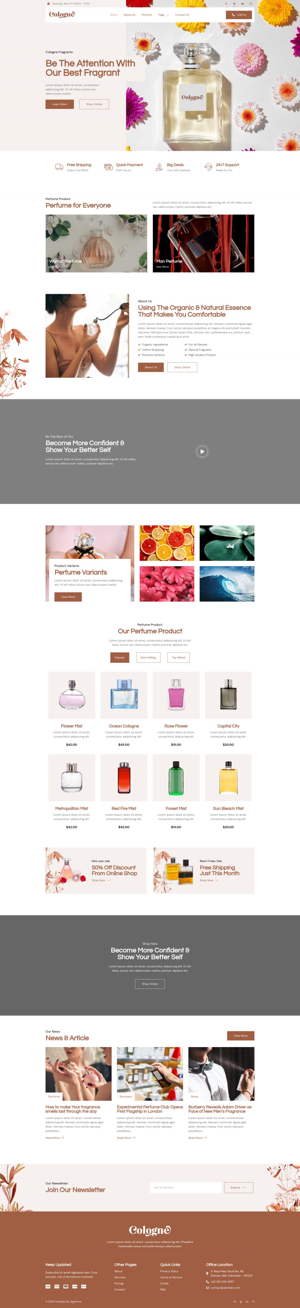 WordPress template ThemeForest Cologne