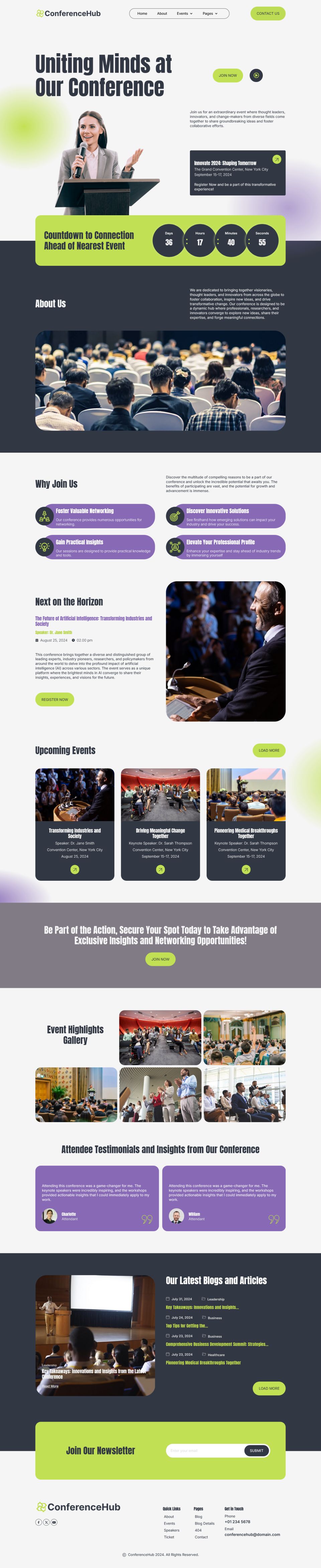 WordPress template ThemeForest ConferenceHub