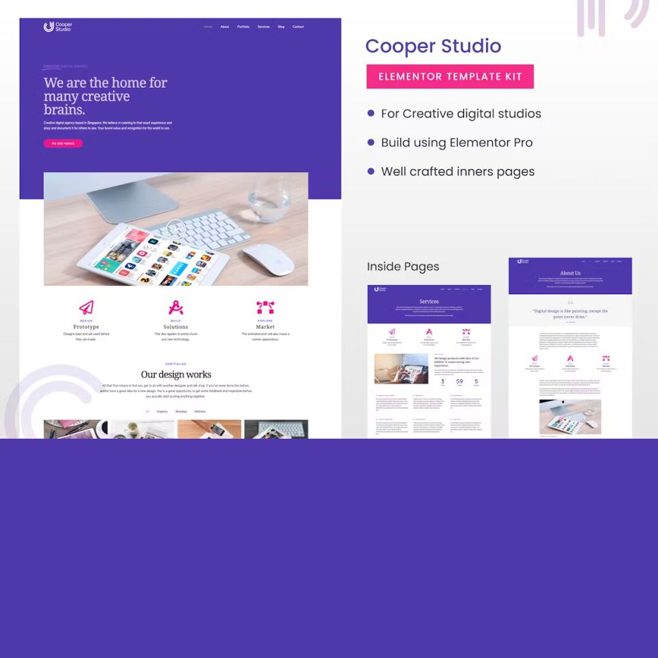 WordPress template ThemeForest Cooper