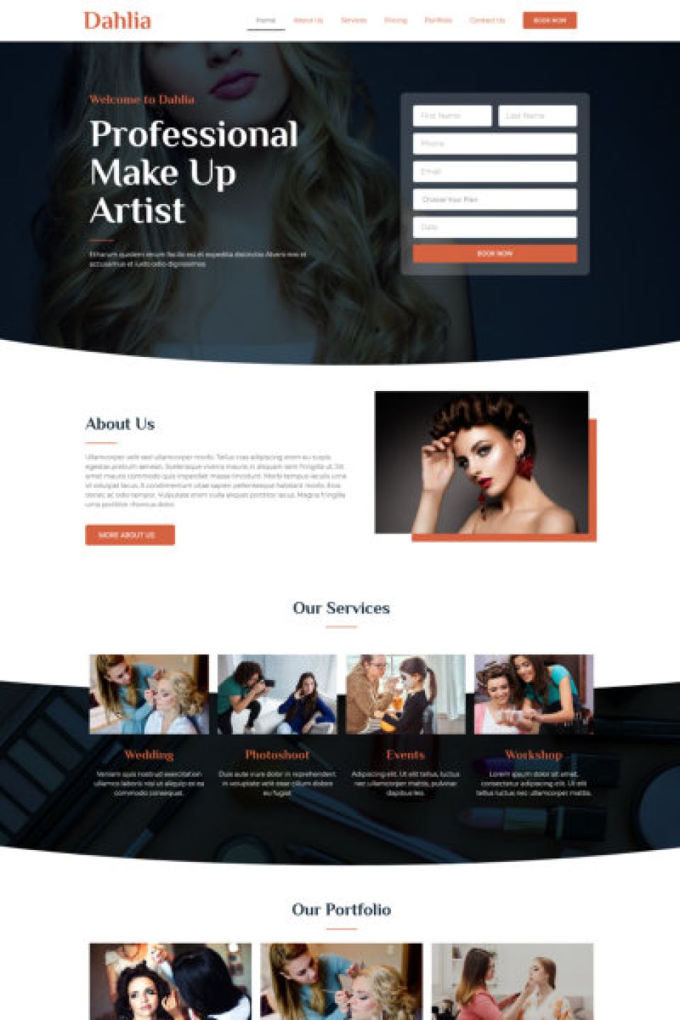 WordPress template ThemeForest Dahlia