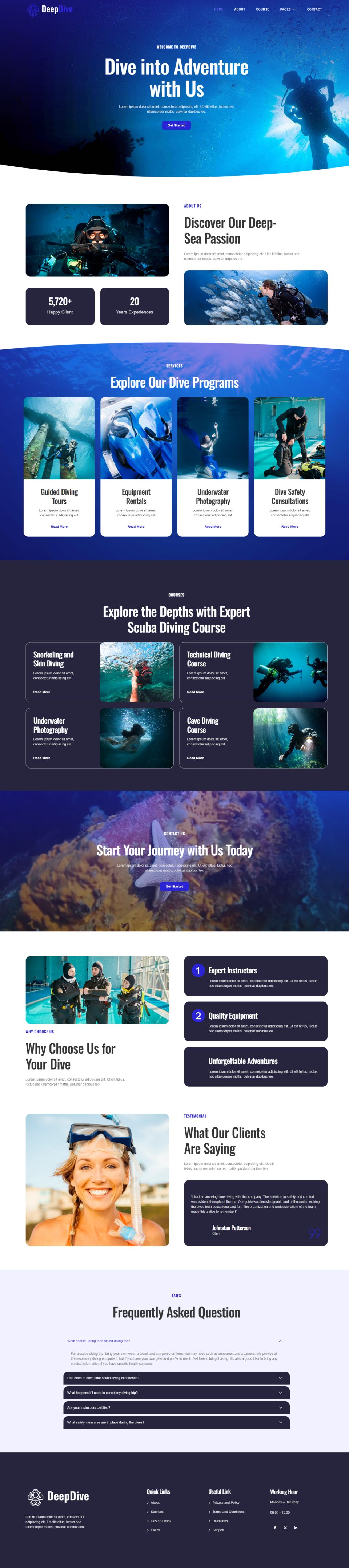 WordPress template ThemeForest Deepdive