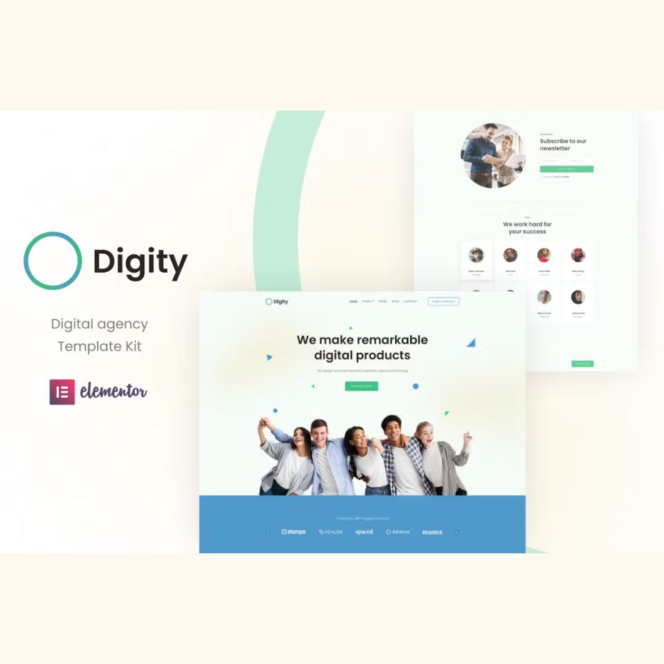 WordPress template ThemeForest Digity