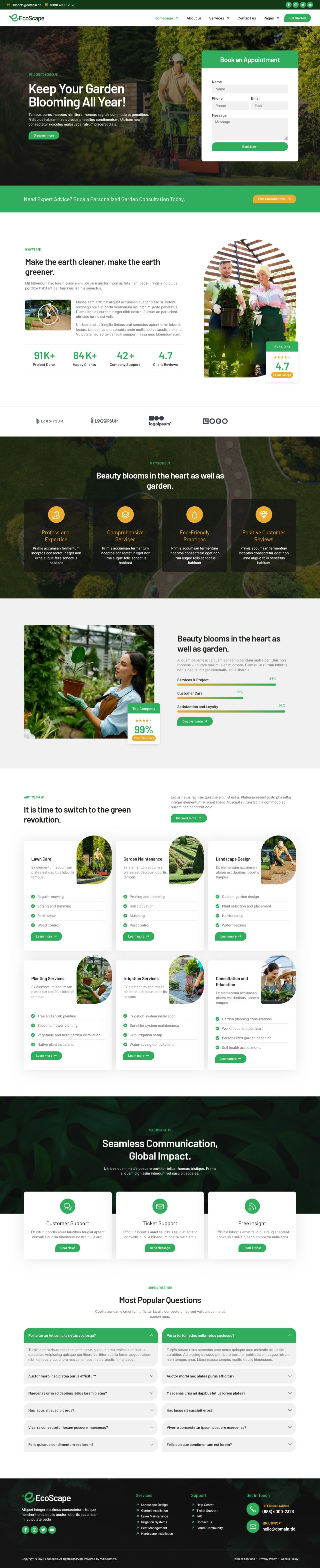 WordPress template ThemeForest EcoScape