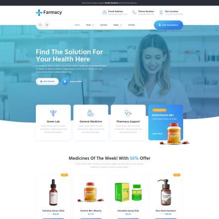 ThemeForest Farmacy