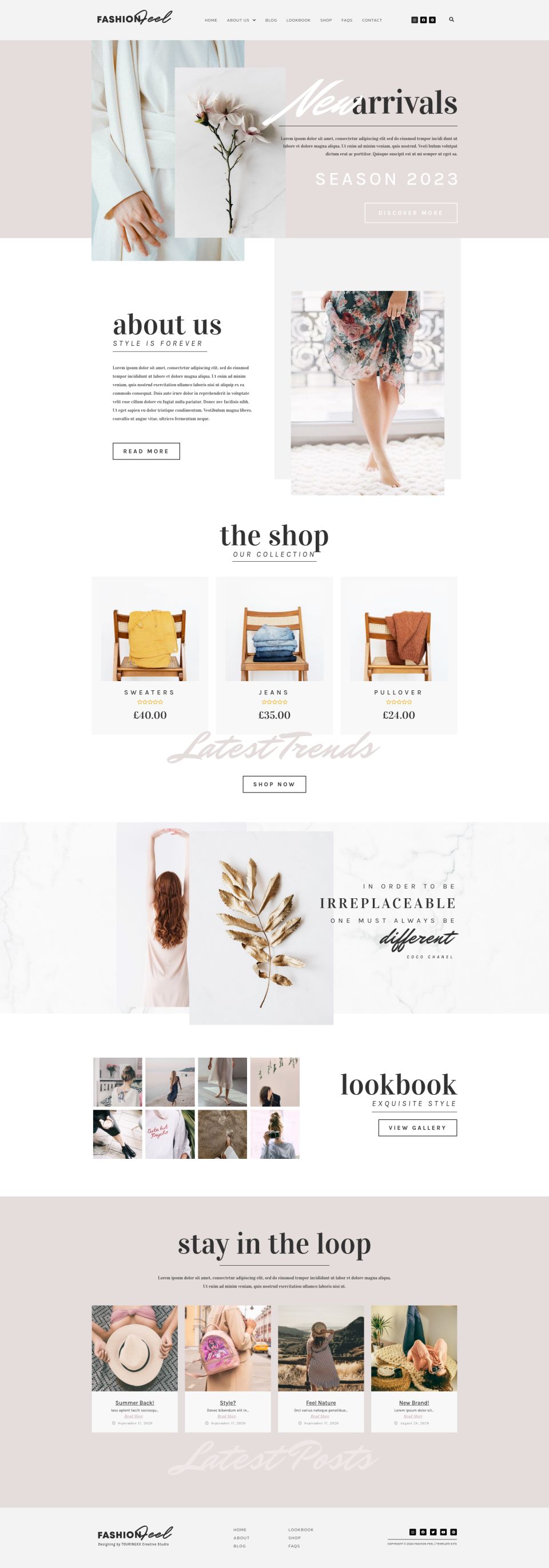 WordPress template ThemeForest Fashion Feel