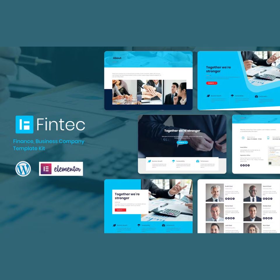 WordPress template ThemeForest Fintec