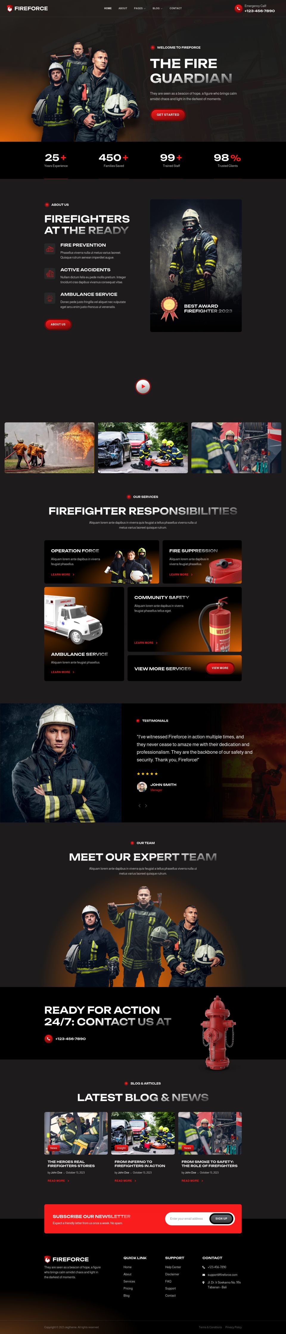 WordPress template ThemeForest Fireforce