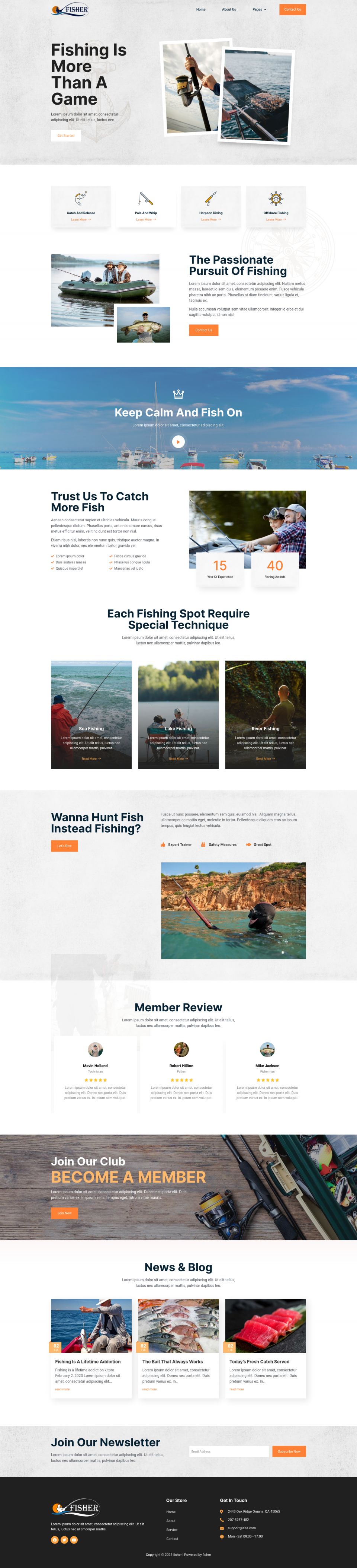 WordPress template ThemeForest Fisher