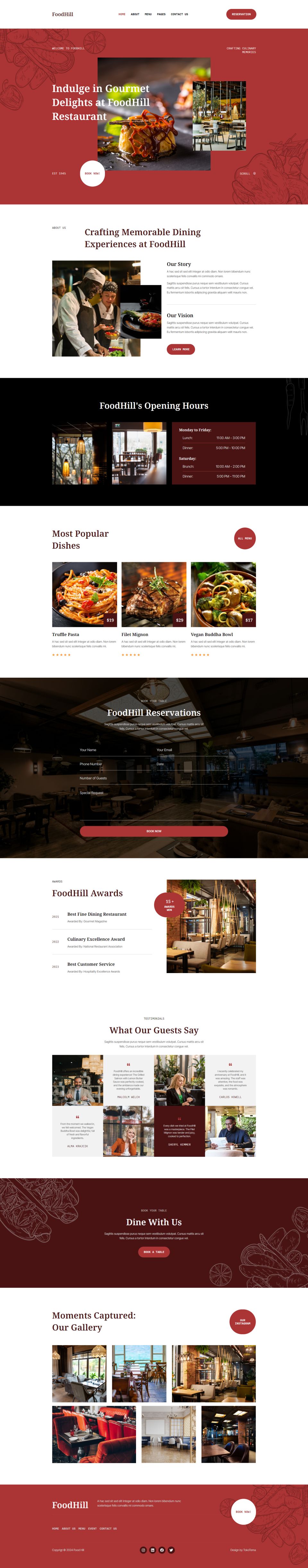 WordPress template ThemeForest FoodHill