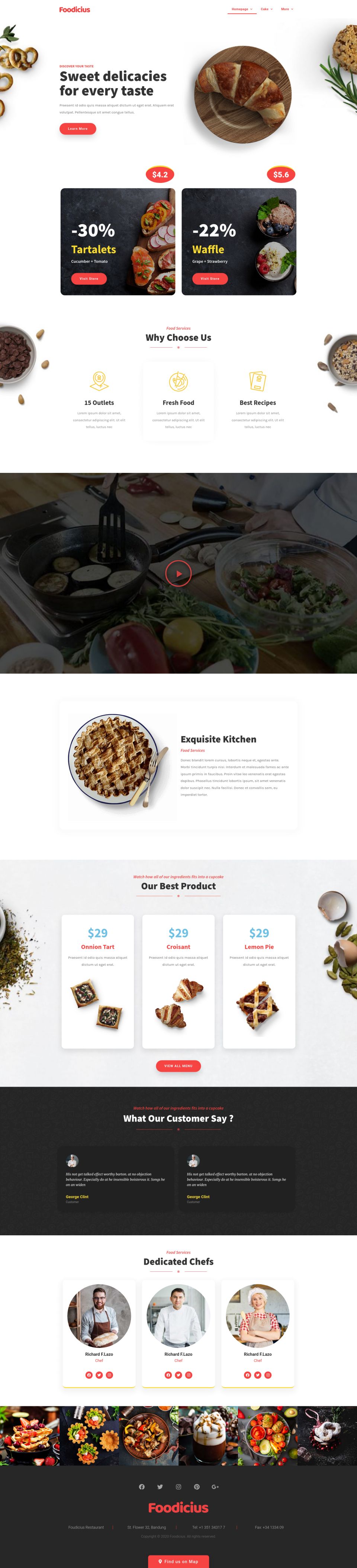 WordPress template ThemeForest Fooditi