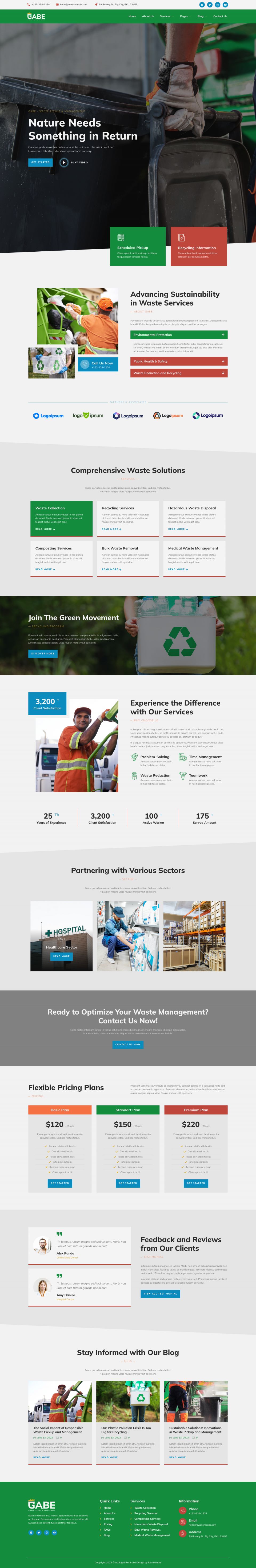 WordPress template ThemeForest Gabe