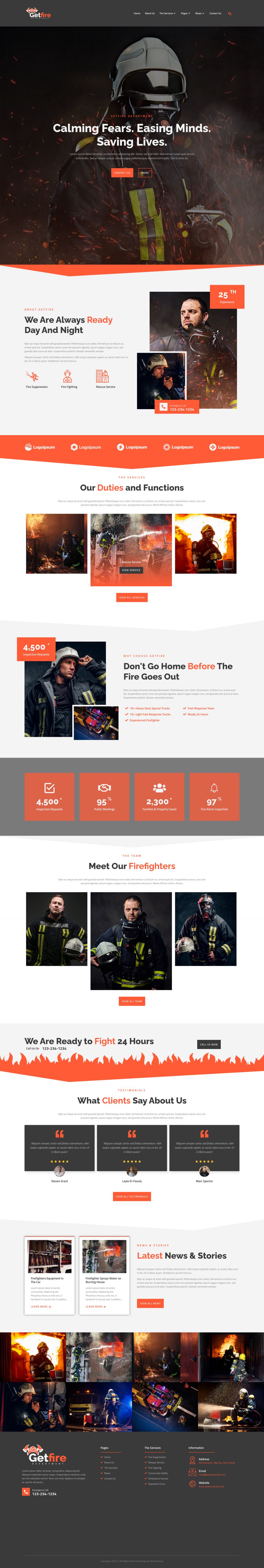 WordPress template ThemeForest Getfire