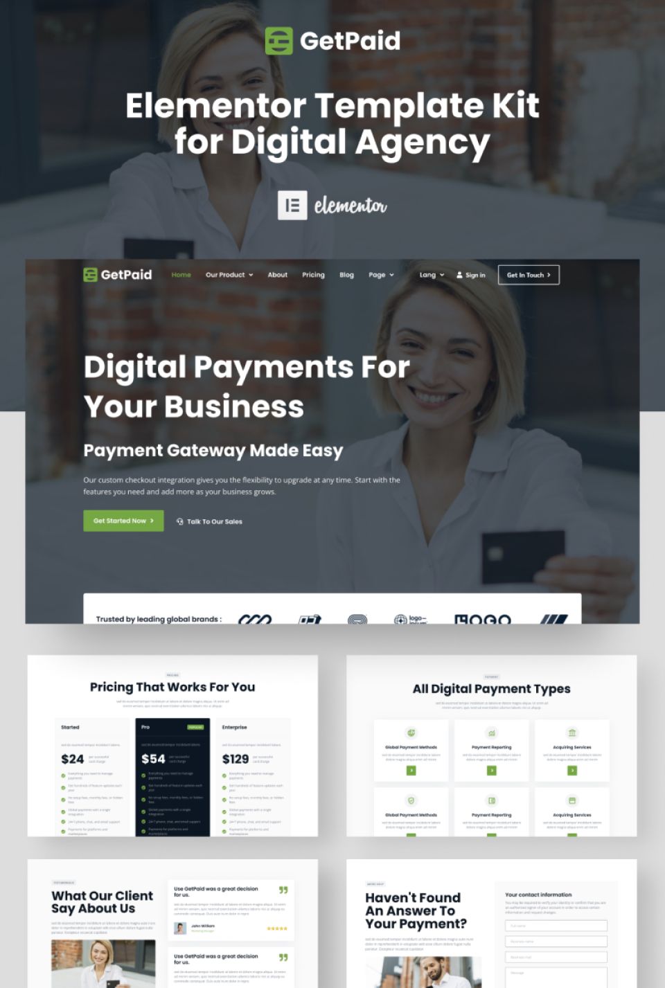 WordPress template ThemeForest GetPaid