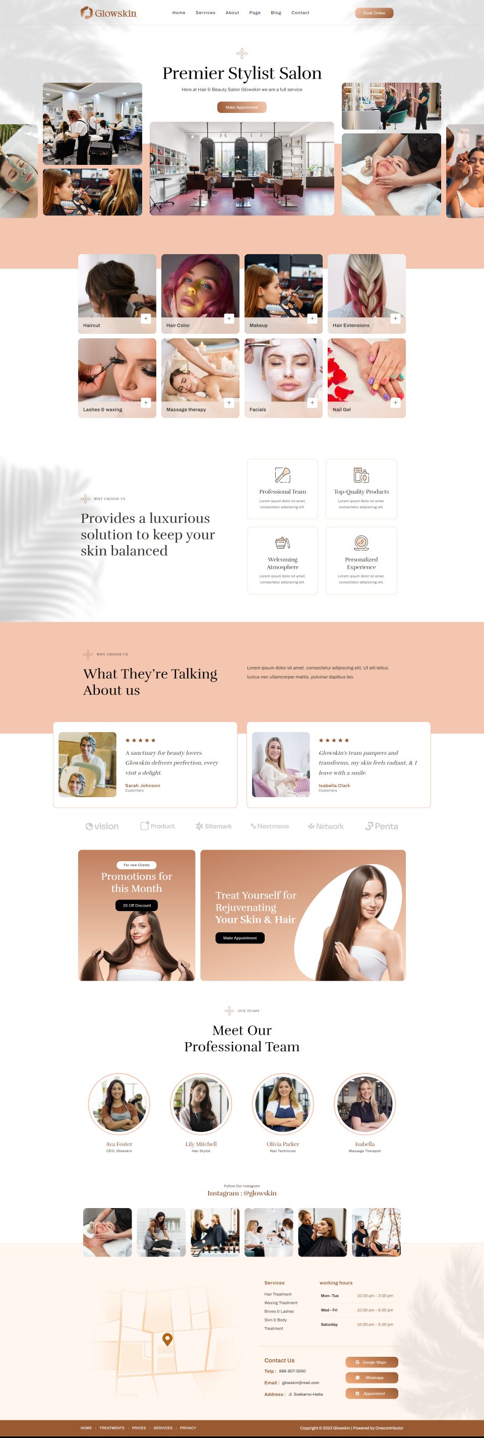 WordPress template ThemeForest Glowskin