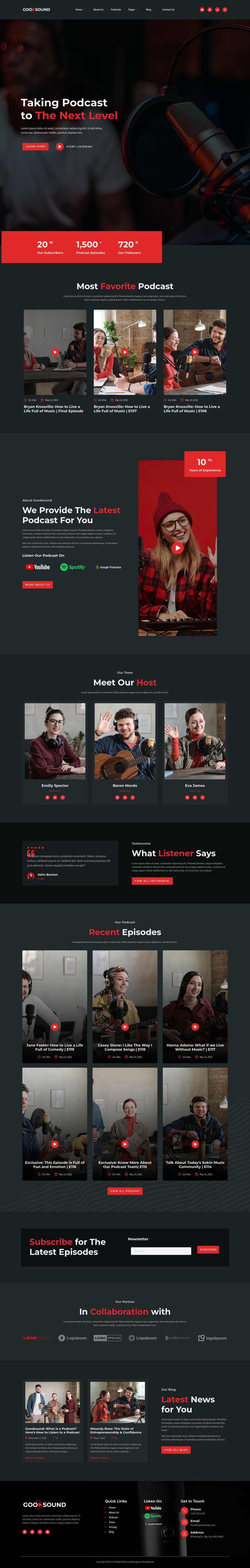 WordPress template ThemeForest Goodsound