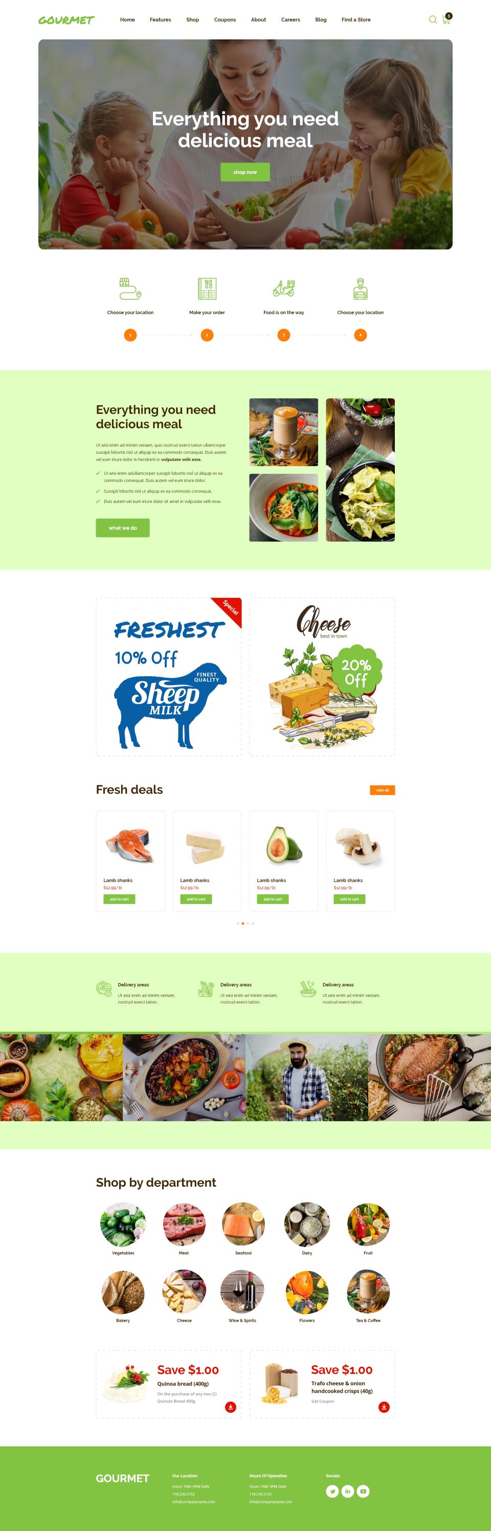 WordPress template ThemeForest Gourmet