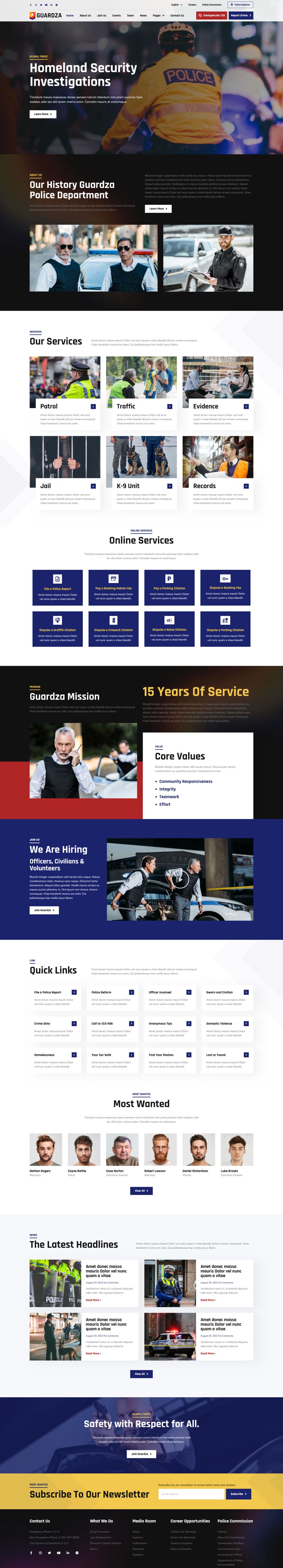 WordPress template ThemeForest Guardza