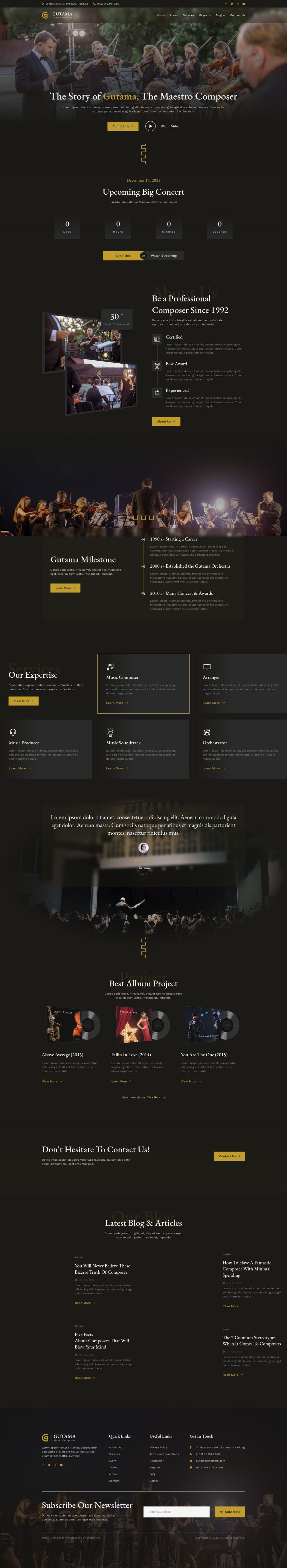 WordPress template ThemeForest Gutama