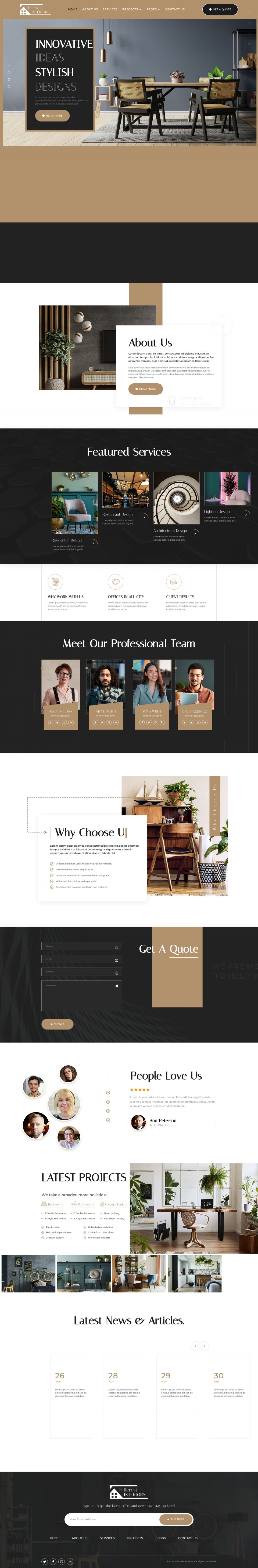 WordPress template ThemeForest Hillcrest