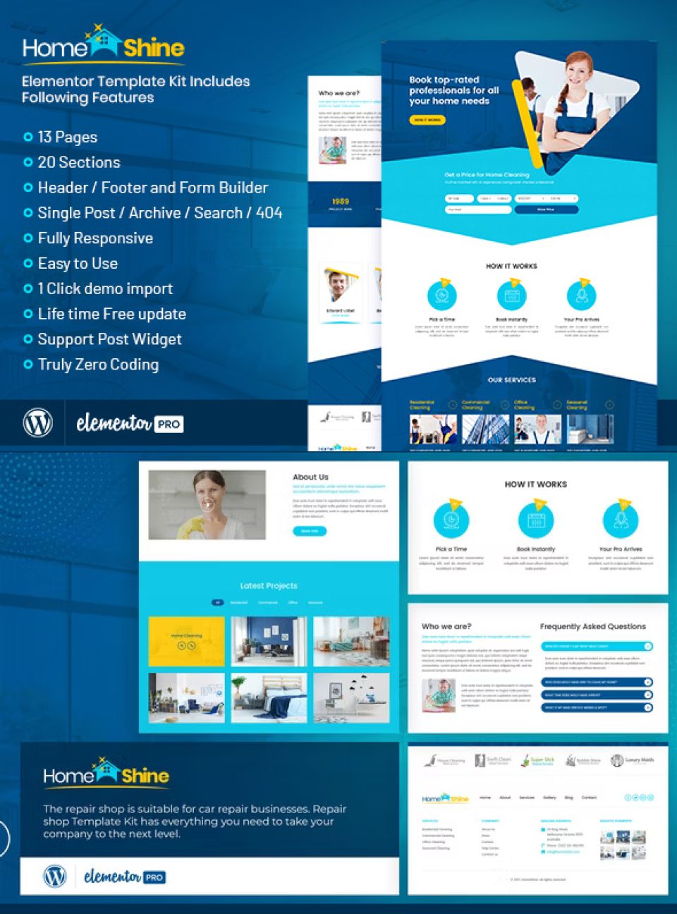 WordPress template ThemeForest HomeShine