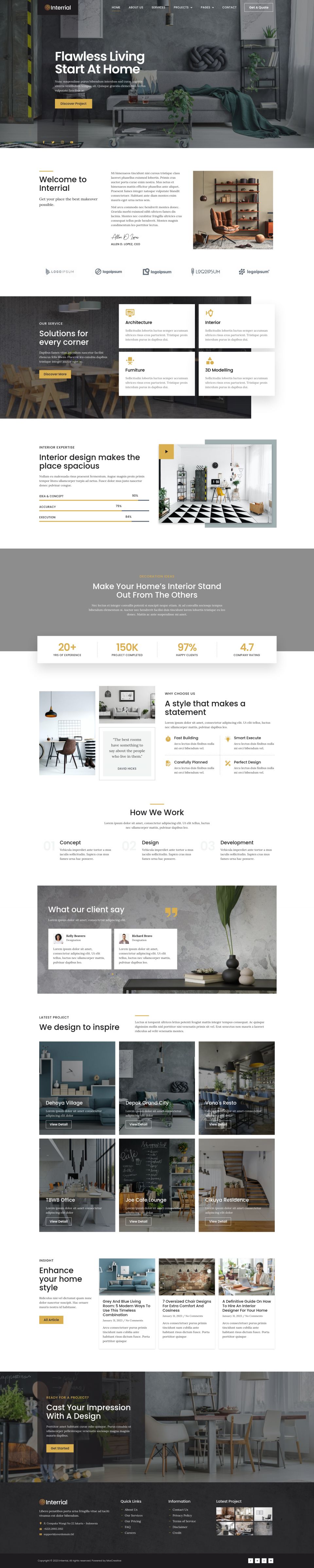 WordPress template ThemeForest Interrial