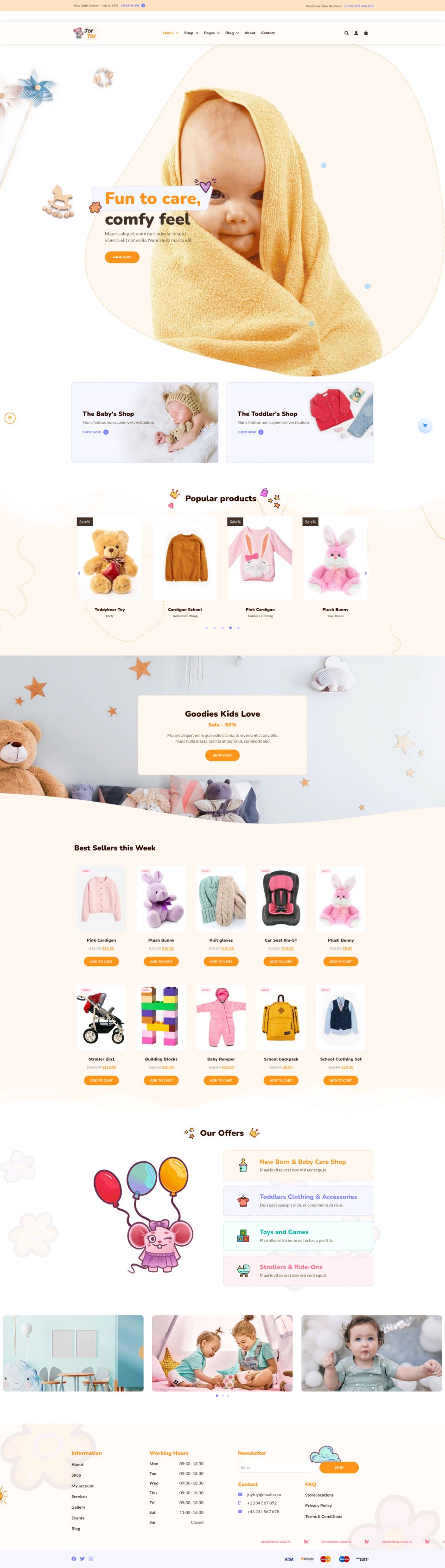 WordPress template ThemeForest JoyToy