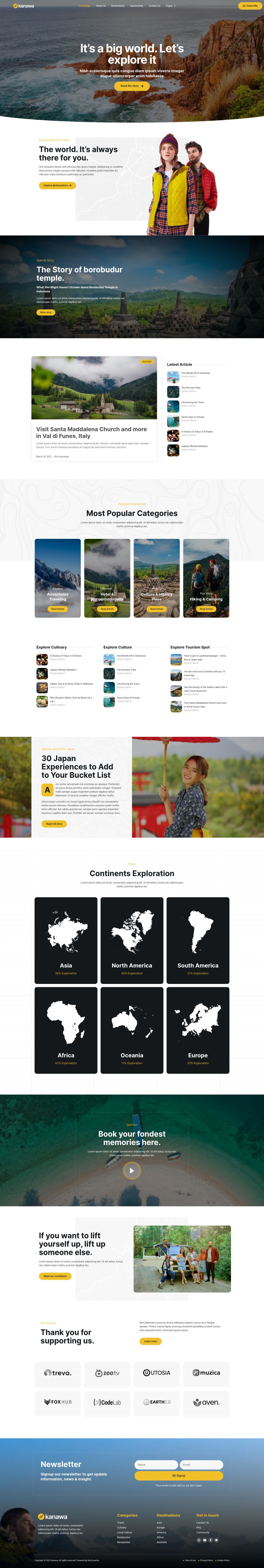 WordPress template ThemeForest Kanawa