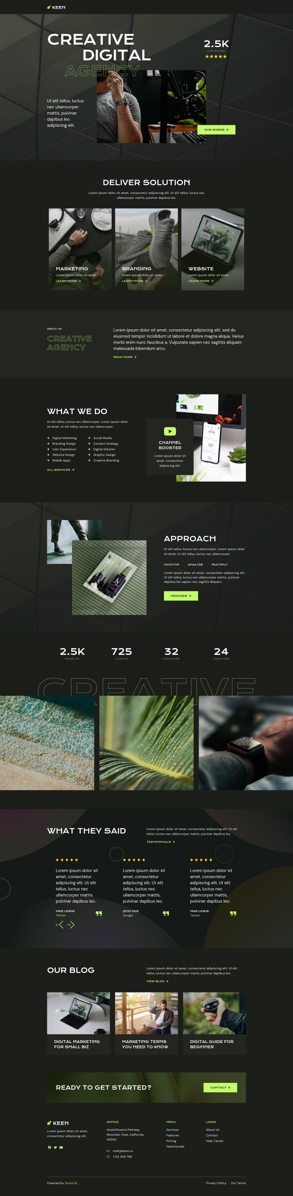 WordPress template ThemeForest Keen