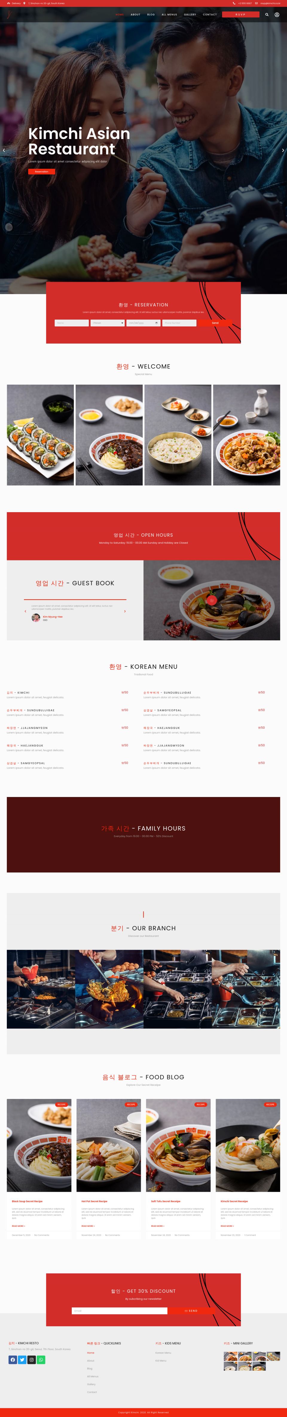 WordPress template ThemeForest Kimchi