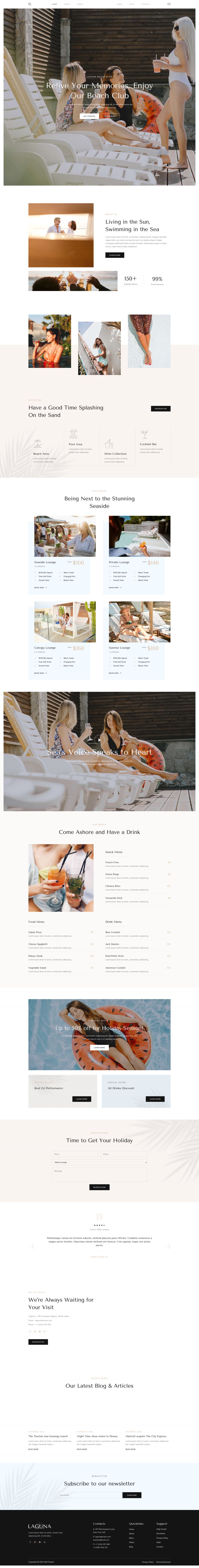 WordPress template ThemeForest Laguna