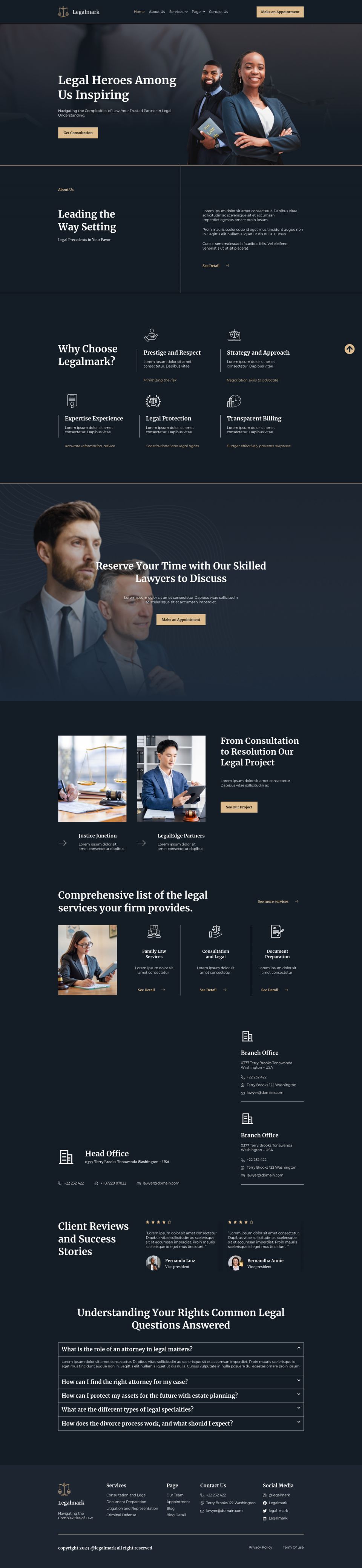 WordPress template ThemeForest LegalMark