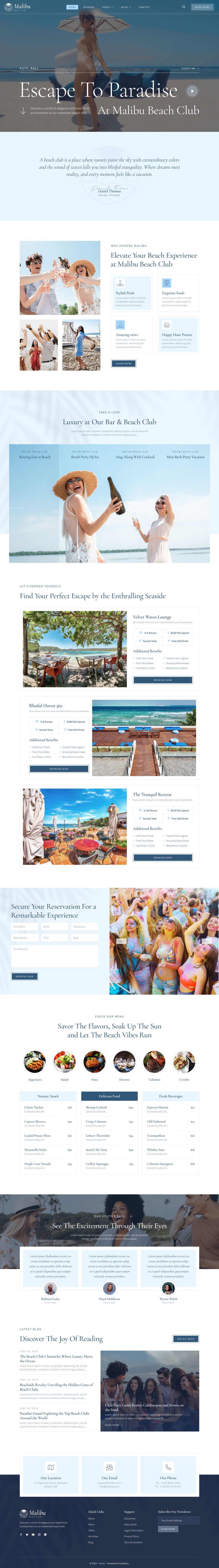 WordPress template ThemeForest Malibu