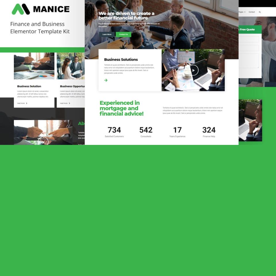 WordPress template ThemeForest Manice