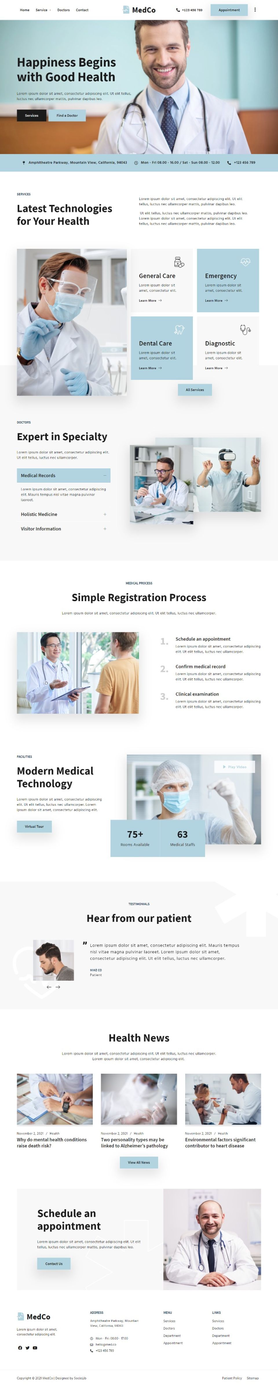 WordPress template ThemeForest Medco