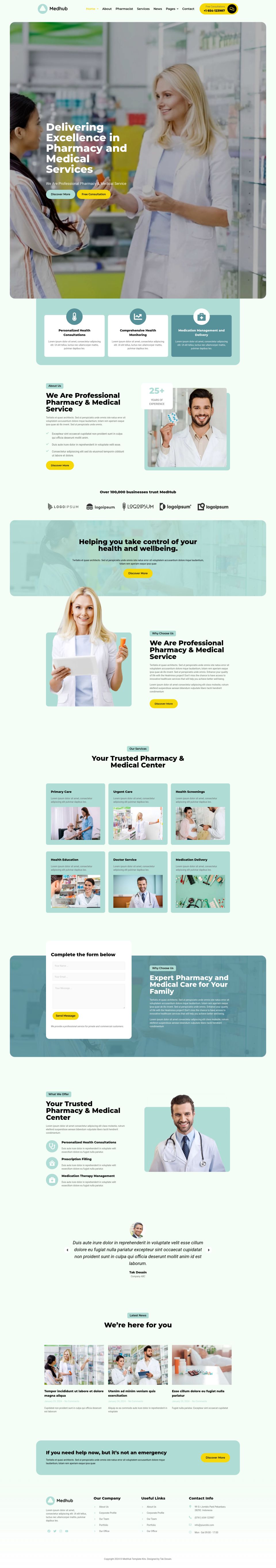 WordPress template ThemeForest MedHub