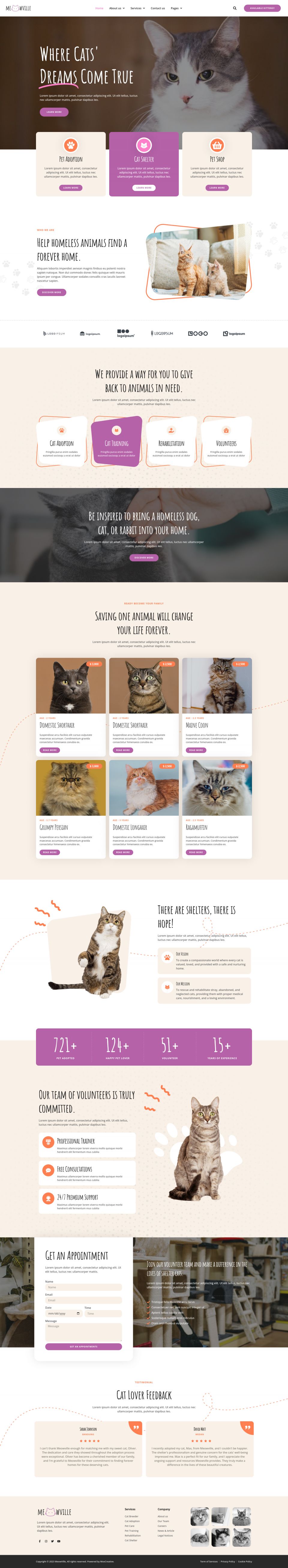 WordPress template ThemeForest MeowVille